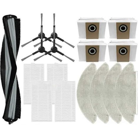Accessoires pour Viomi Alpha 2 Pro V-RVCLMD40B : brosse, filtre HEPA, chiffon, sac à poussière, pièces de rechange (1/5)
