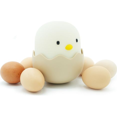 Lampe de nuit pour enfants LED lampe de chevet bébé silicone touch light avec interrupteur tactile (lumière jaune chaud) (1/5)