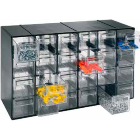 CASSETTIERA PLASTICA 24 POSTI L377 P142 H228CM "HOBBY"