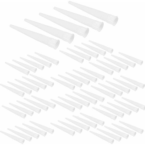 100 Pièces Cartouche Douilles Silicone Douilles embouts de Remplacement en Silicone Pointes Cartouche Cartouche Buses Buses
