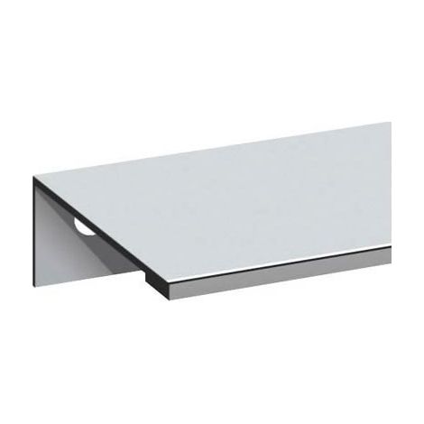 Itar – Poignée de porte coulissante aluminium anodisé – Entraxe 32 mm – Longueur 45 mm – Fixation au dos de la façade