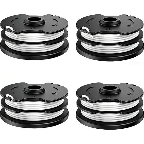 Carrete de repuesto de 4 piezas para hilo de desbrozadora Parkside LIDL PRTA 20-Li A1 B2 C3 de 10 m x 1,65 mm para PRT 550 A1 A3 PRT 300 A1. Carrete inalámbrico para desbrozadora Parkside. (1/5)