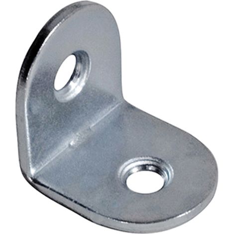 Lastrina piegata nichelata 25 x 25 x 15 mm. spessore 1,5 mm. - 4 pz.