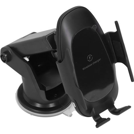 Support téléphone voiture chargeur sans fil capteur automatique, support ventilateur universel pour smartphone, fixation orientable (1/5)