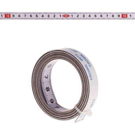 mentin Left To Right, Right To Left Self Adhesive Tape Measure, Mid Both Sides 1m (1m, Mid Both Sides) (1/4)