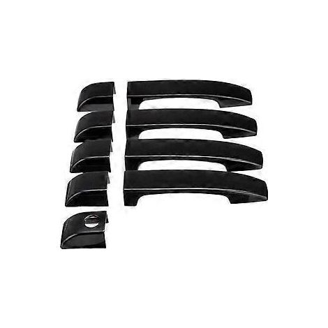Enjoliveurs de poignées de porte extérieures noirs brillants pour Range Rover L322 (2002-2012)