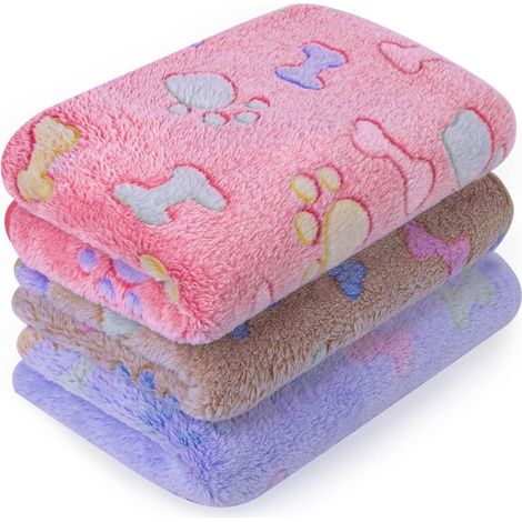 couvertures pour chiens et chats - motif os - ultra douces et moelleuses - 60 x 40 cm (1/5)