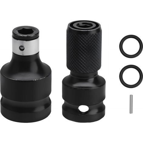 Lot De 2 Adaptateurs D'embouts Pour Clé à Chocs Convertisseur Douille 1/2 à 1/4" Accessoires de Précision pour Clés à Cliquet Tournevis et Plus Robuste et Polyvalent - Outils de (1/5)
