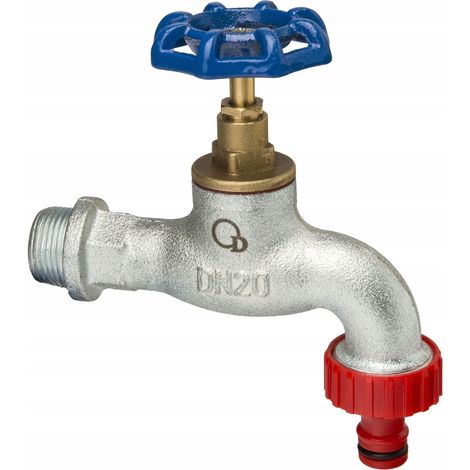GRIFO DE HIERRO FUNDIDO CON CONECTOR RÁPIDO DE 3/4 PULGADAS (1/2)
