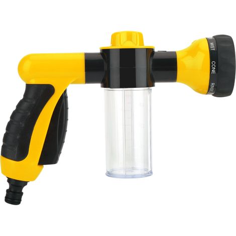 Canon de lavage auto haute pression avec mousse, pistolet nettoyeur 6 m jaune, outil de lavage pour voiture (1/5)