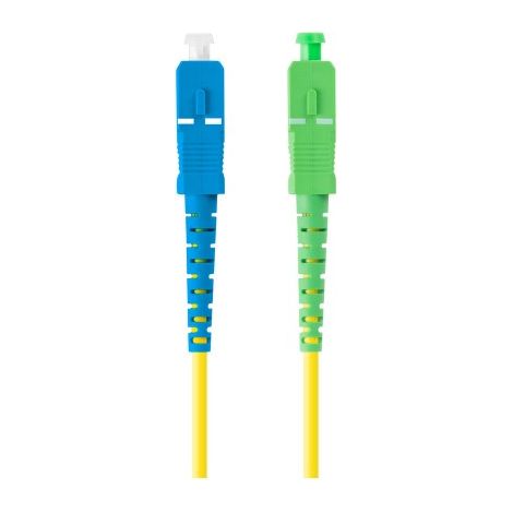 Cordon de brassage fibre optique simplex Lanberg SM SC/APC-SC/UPC 3,0 mm SZH G657A1 1 m jaune (1/2)