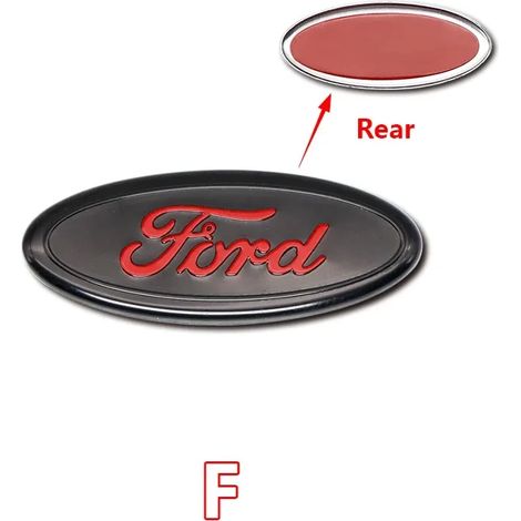 (Convient au modèle 56) Logo de voiture - Autocollant logo pour centre de volant - Accessoires intérieurs - Convient aux modèles F150, Focus, Ranger, Fiesta, Transit, Mustang et Mondeo (1/4)