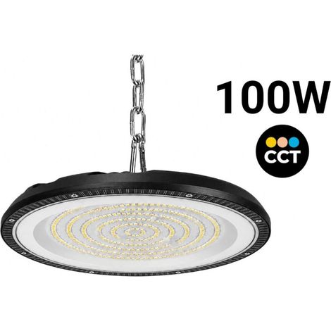 Campana LED Industrial UFO - CCT - 100W - 90º - 100lm/w -