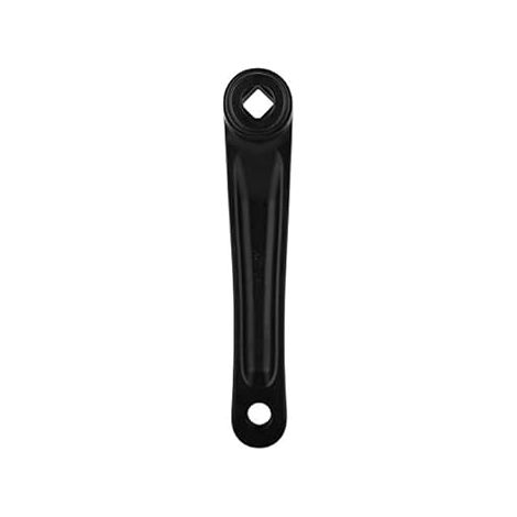 Biela de Bicicleta de 170mm, Aleación de Aluminio, Izquierda Monoplato, Accesorio de Reemplazo para Bicicleta de Carretera o Montaña (Negro) (1/4)