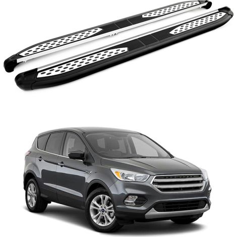 TURTLE kompatibel mit Ford Escape (C520) 2013-2019 Trittbrett Plus Schwarz