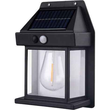 Lampe solaire d'extérieur étanche IP65 – Capteur de mouvement – 3 modes d'éclairage – Batterie 1800mAh – Durée de vie 50000 heures (1/5)