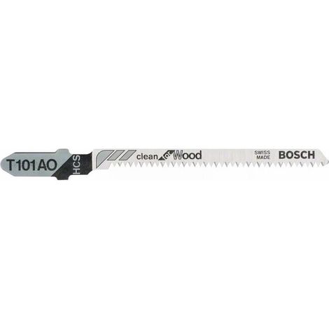 Bosch 3x lame de scie sauteuse T 101 AO Clean for Wood - 2608630559