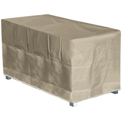 Gartenmöbelabdeckung für rechteckigen Tisch 180x110x70 cm – Wasserdichtes Oxford-Gewebe (220 g/m²) – Verschlusssystem mit Kordelzug und Ösen – Green Club (1/2)