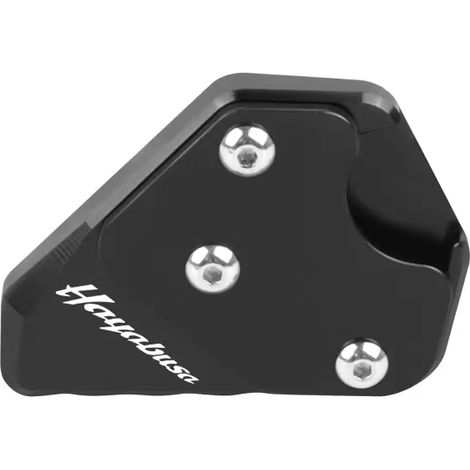 (Noir avec logo) Extension de béquille latérale CNC pour moto, compatible avec SUZUKI HAYABUSA GSX1300R GSX-R 1300 GSXR 2021-2023 maxpower (1/4)