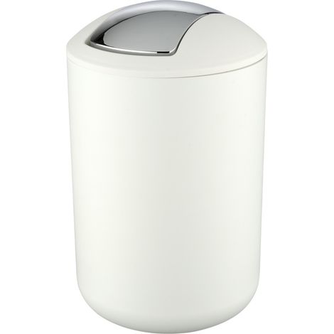 Wenko 21207100 Brasil Poubelle Taille L Blanc 6,5 L 19,5 x 19,5 x 31 cm (1/4)