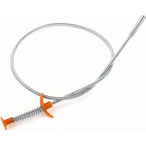 Pince flexible à long manche et à ressort pour le nettoyage des canalisations de cuisine/évier (1/5)