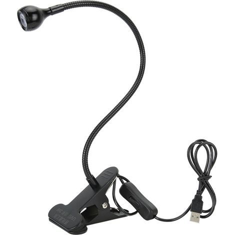 Lampe à colle UV USB 3W, lumière ultraviolette LED violette, USB avec Clip et interrupteur pour la réparation de téléphones (1/5)