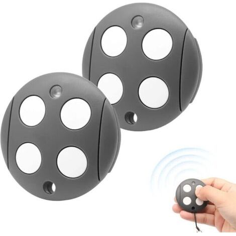 Télécommande Portail Compatible avec MHOUSE GTX4 433,92 MHz, Bip Portail Porte De Garage, 4 Canaux, Code de Roulement (Lot de 2) (1/4)