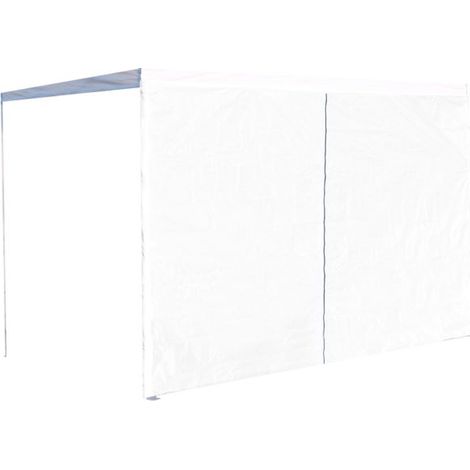 Laterales Individuales Carpas Plegables - Lateral con Puerta 3 Metros Eco - Blanco