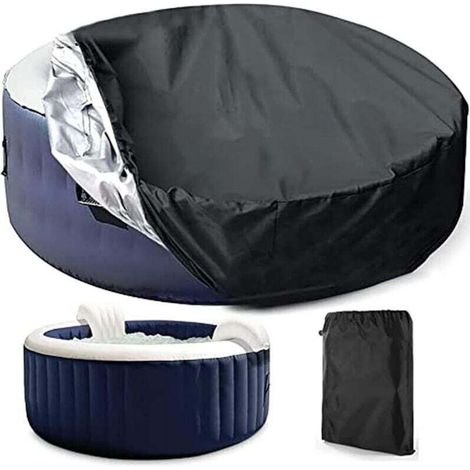 UlisemBache Spa Gonflable, Couverture Spa Ronde, Bache Piscine Hivernage, Bache Hivernage Piscine Hors Sol, Bache Hivernage Piscine, Bache Salon de Jardin, Baches ImperméAbles pour Exterieur 210x90cm (1/4)