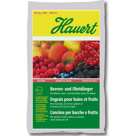 Hauert Beerendünger und Obstdünger 20 kg Erbeerdünger Himbeerdünger Weindünger