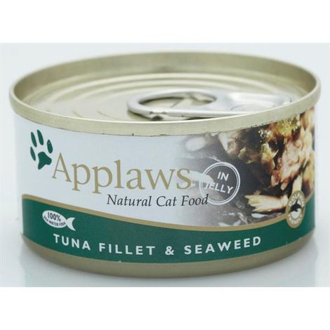 Cibo per gatti Applaws Tuna Fillet with Seaweed in Broth Pesce 70 g (1/2)