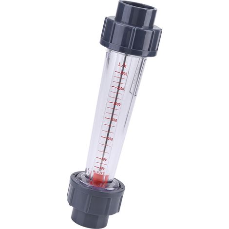 LZS-25 Kunststoff-Rotameter-Wasserzähler, Durchflussrate 300–3000 l/h, transparentes Rohr (1/5)