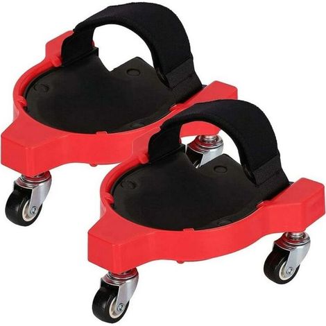 Tigrezy - Genouillère coulissante multifonctionnelle avec roue universelle - Rouge-29.5228.8cm-2pcs (1/4)