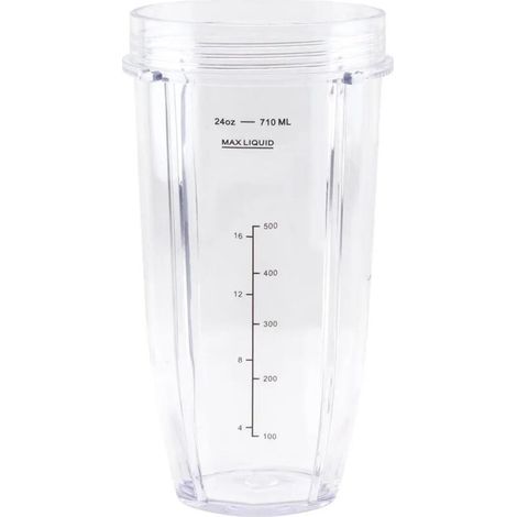 Gobelet Mélangeur Compatible Avec Ninja, Gobelet For Extracteur De Jus Grande Capacité 710 Ml, Ensemble De Pièces De Rechange For Mélangeurs(24oz)