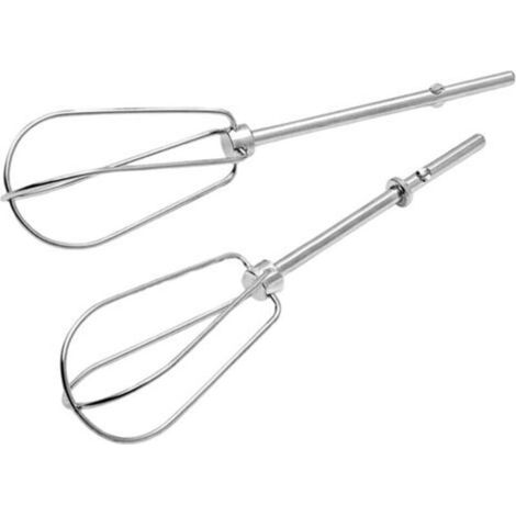 Lot de 2 Fouet de Rechange Batteur Electrique Cuisine, Fouet Mélangeur en Acier Inoxydable, 18.5 cm Fouet pour Batteur Électrique, Fouet de Cuisine pour Mélangeur à Main la Cuisson, le Mélan- (1/4)