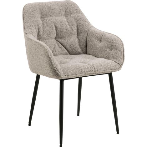 Brooke beige Monza Polsterstuhl mit Armlehnen (1/5)