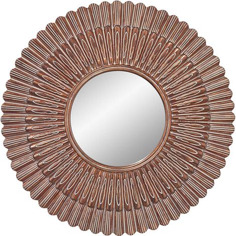 Dekospiegel Spiegel Wandspiegel ägäisches gold Wohnzimmer D 91,4 cm (1/4)