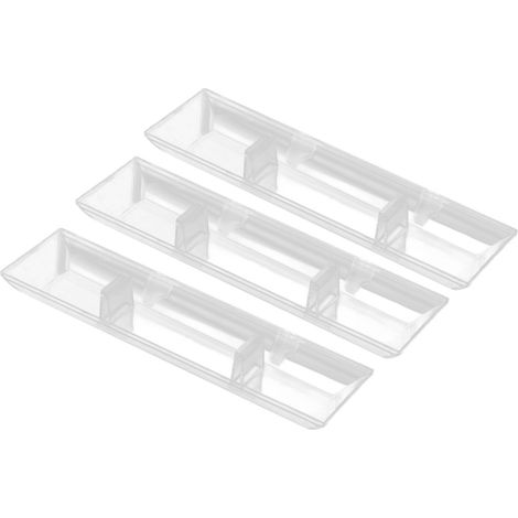 Lot de 3 bacs récupérateurs d'huile rectangulaires pour hotte aspirante, idéaux pour la cuisine, la maison et les restaurants. (1/5)