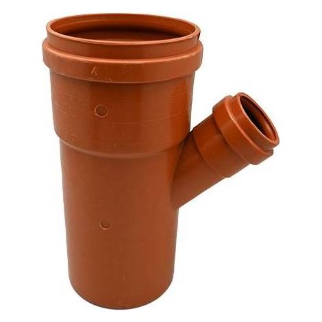 DERIVAZIONE RIDOTTA 45° RAL 8023 Misura: Diam. 100/50