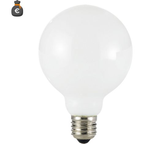 Alcapower Lampadina LED Globo 125 Classic E27 10W 1400lm 3000K Vetro Bianco, Luce Calda 360 Gradi, Efficienza Energetica Classe E, Lunga Durata