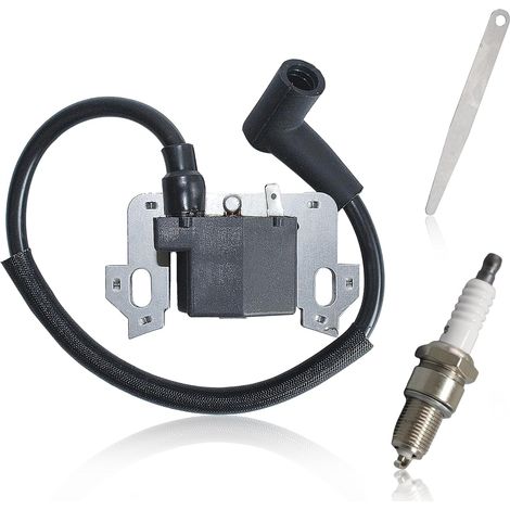 Zündspule für Honda Rasenmäher GCV135, GCV160, GC160, GSV160, GCV190, GC190, GSV190, GC135, GC160A, GC160LA, GC190A, GC190LA HRR216, mit Auffangwanne und Ventilsatz, ersetzt 30500-ZL8-014