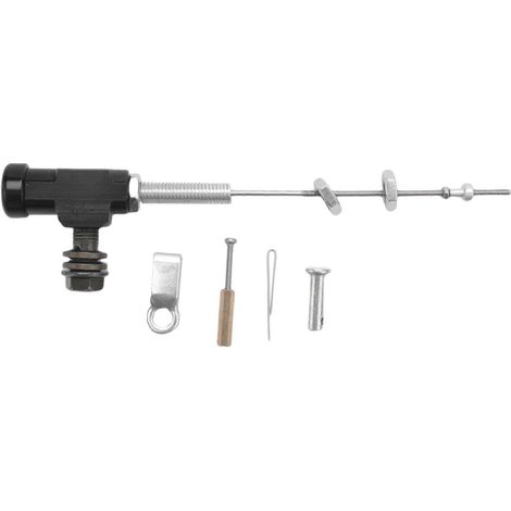 Tige de maître-cylindre d'embrayage hydraulique pour moto, pompe de frein, M10x1,25 mm, aluminium noir