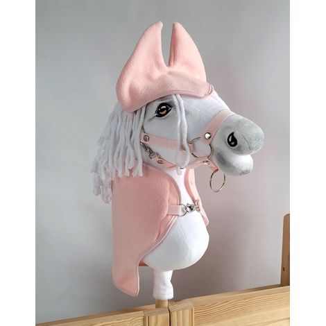 Conjunto Hobby Horse A3: Manta + Gorro para moscas - Rosa empolvado (1/4)