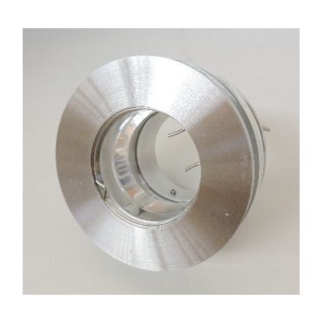 Spot semi encastré fixe Ø 90mm alu brossé pour lampe GU5.3 12V (non incl) sans transfo IP20 ABRIVAR TRAJECTOIRE 112700