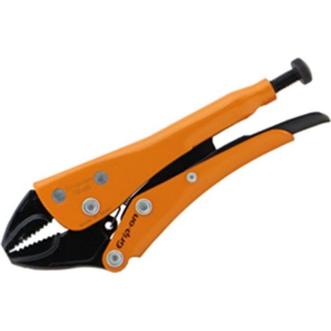 Pince GRIP-ON à mâchoires droites, 143 mm, construction robuste et dents usinées. (1/2)