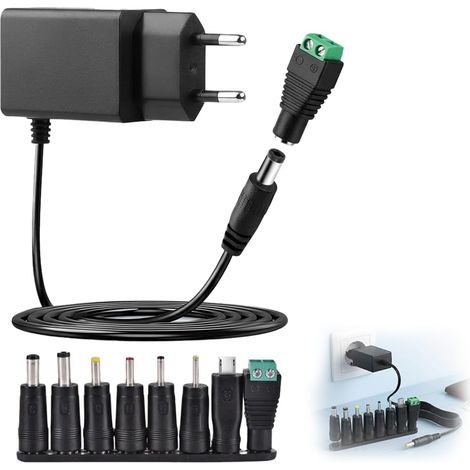 6V 1A Adaptateur Secteur DC, Alimentation 6V 1000mA AC 100-240V vers DC 5.5 x 2.1mm Chargeur pour Routeur, Caméra Électronique Et Autres Appareils Électroniques (1/5)