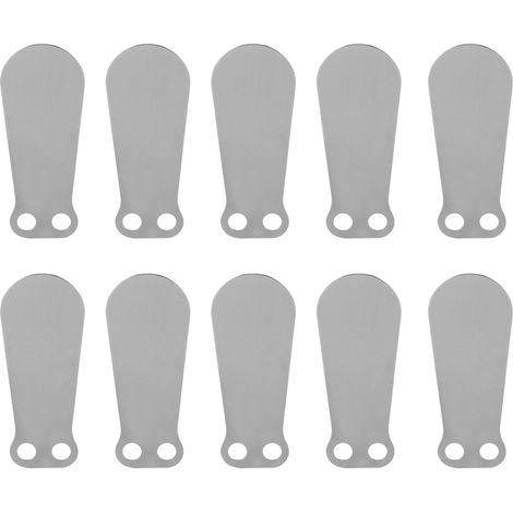 10 Pièces Plaque de Clapet Compresseur d'Air Forme Langue Fonte Admission et Échappement Accessoires 80 Plaque Courte Échappement (1/5)