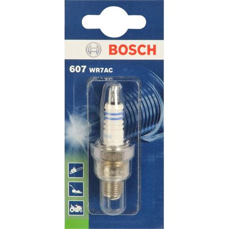 Bosch – Bougie de jardin WR7AC No607 – Combustion optimale pour économies de carburant – Démarrages rapides et performances moteur améliorées (1/2)
