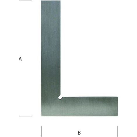 METRICA - Équerre Simple Inox 150X100Mm - 26035 : L'outil de précision pour vos traçages.