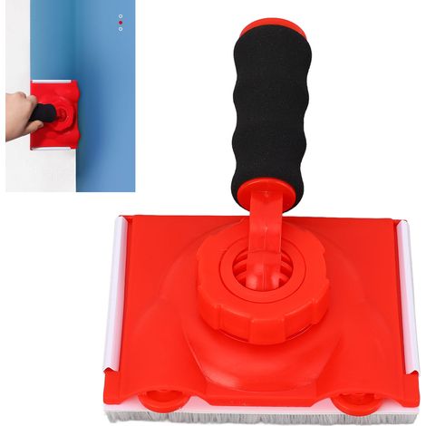 Neues Werkzeug zum Kantenversäubern und Farbtrennen von Latexfarbe, mit Griff und beflocktem Schwammpinsel für Innenecken. (1/5)